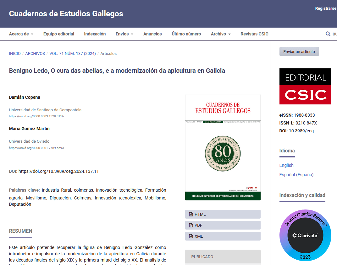 Damián Copena publica en coautoría un artigo que analiza o papel de ...